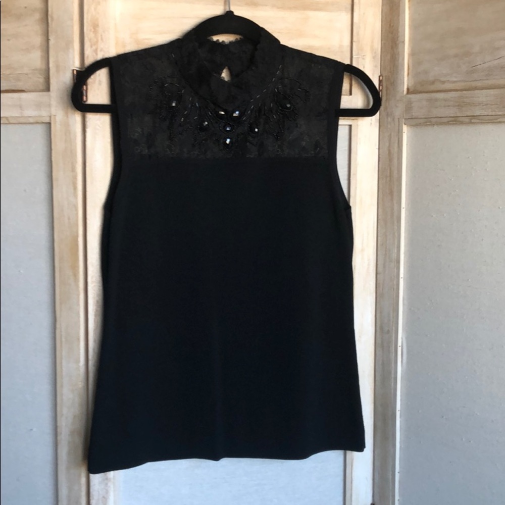 Jeweled black sweater
